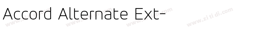 Accord Alternate Ext字体转换